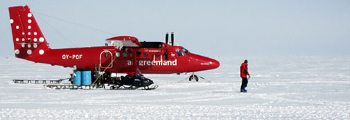Air Greenland Twin Otter ved NEEM