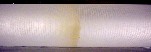 Ash layer in an ice core