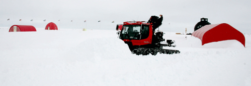 An endless ongoing task: removing snowdrifts
