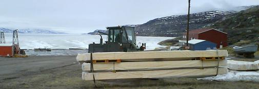 Moving beams for trench construction