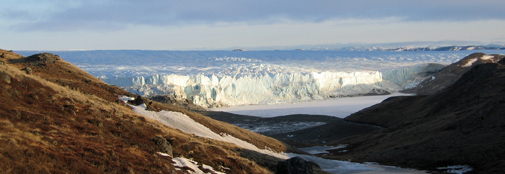 View over the ice margin