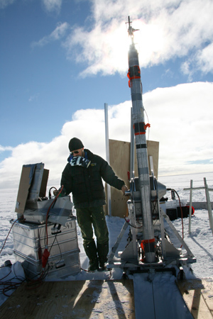 Trevor operating the DK shallow drill